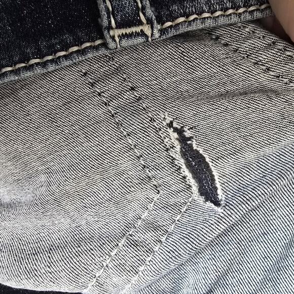 Miss Me Chloe Bootcut Denim Jean Bling Jewels Size 30 - Picture 8 of 12